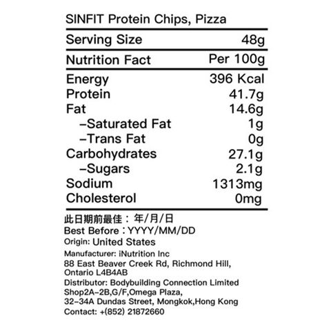 Sinfit 蛋白薯片 披薩味 48克