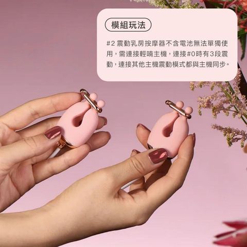 Qingnan #2 Vibrating Breast Massager (Pink) 1 Piece