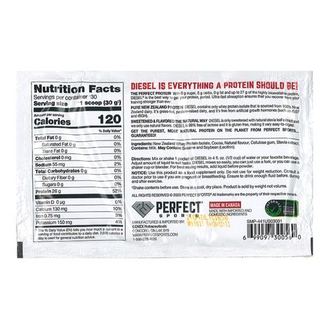 Perfect Sports Diesel Dark Chocolate 30g