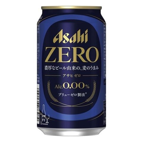 Asahi Zero Zero Non-alcoholic Canned Beer 350ml x6 [Parallel Import]