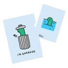 Joguman A4 L-shape Pp File Blue 1 Piece
