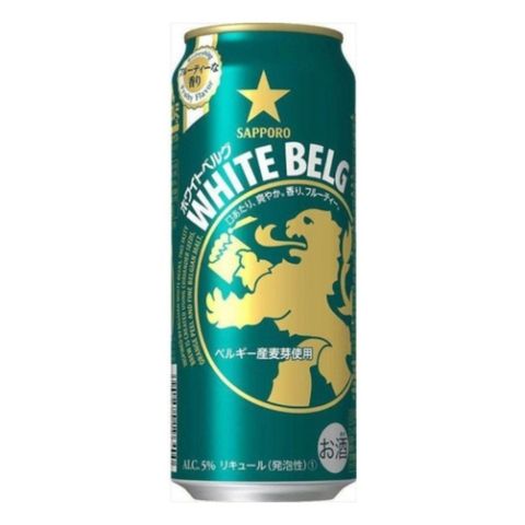 Sapporo White Belg Beer Alc. 5% 500ml [Parallel Import]