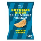 M&S Salt & Double Vinegar Extreme Ridge Potato Crisps 150g 29434336