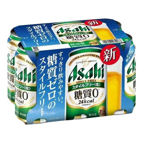 Asahi Style Free Sugar Free Canned Beer 350ml x6[Parallel Import]