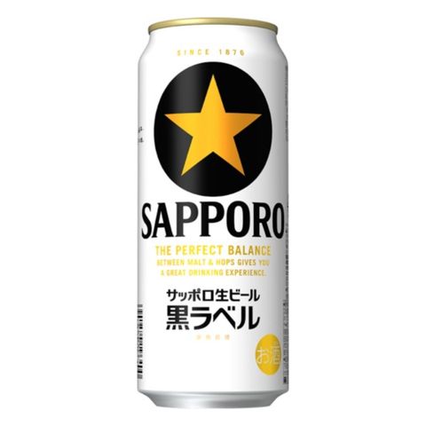 札幌 生啤 黑標 Alc. 5% 500毫升 [平行進口]