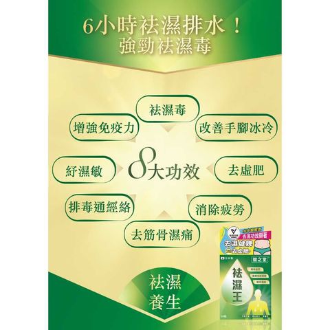 健之堂 袪濕王 (專業國際水中銀認證其去濕功效顥著) 60粒