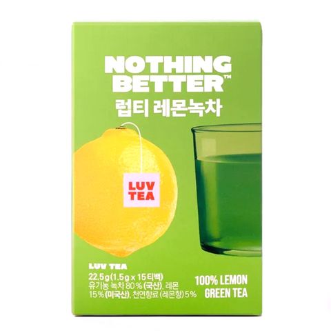 Nothing Better Luv Tea Lemon Green Tea 15 x 1.5g [Parallel Import]