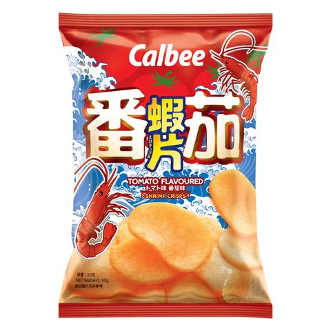 Calbee Tomato Flavoured Shrimp Crisps 80g