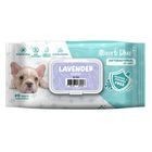 Absorb Plus Antibacterial Pet Wipes - Lavender 80 Sheets