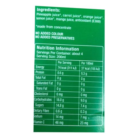 Del Monte Vege Plus Pineapple Mixed Juice 750ml