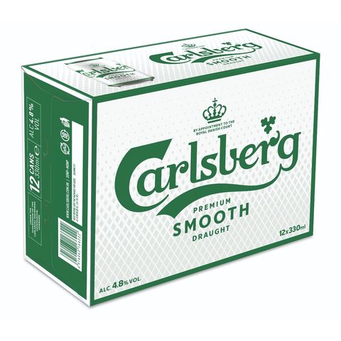 嘉士伯 醇滑啤酒 罐裝 12 x 330毫升