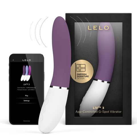 Lelo Liv 3 G-Spot Vibrator Plum 1 Piece (Suitable for beginners, its perfect curves contour to your body for deeper, more intense climaxes. Fully waterproof.)