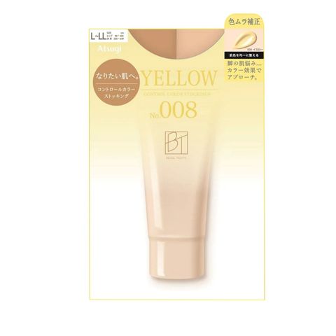 Atsugi Generation Z Control Color Stockings Tights Corrects Uneven Skin Tone (008 Yellow) L - LL 1 Piece [Parallel Import]