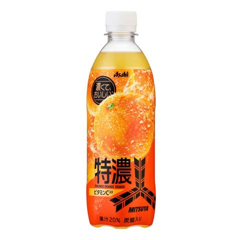 朝日 三矢 特濃橙味碳酸飲料 500毫升[平行進口]