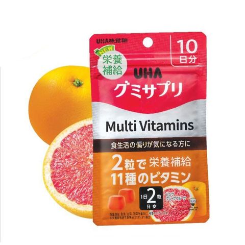 Uha Multi Vitamins (Grapefruit Flavored) Gummy Supplement 20 Pieces
