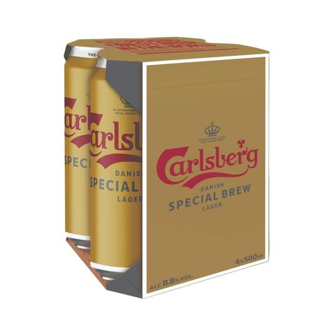 Carlsberg Special Brew King Can Beer 500ml x4