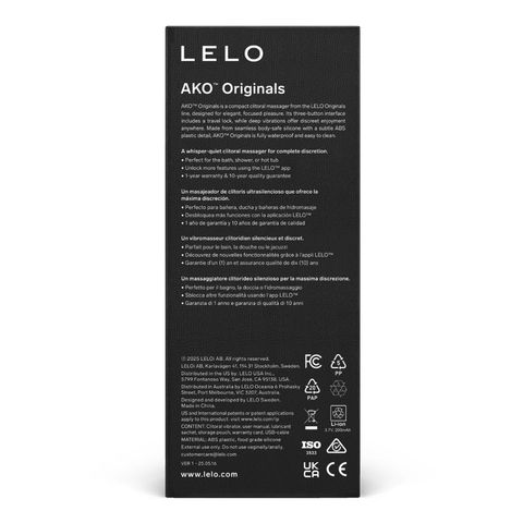 Lelo Ako Originals - Purple 1 Piece (Suitable for both beginners and experienced players, fully waterproof)