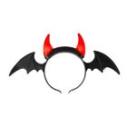 Comfort Home Halloween Devil Horn Bat Headband with Light - Red 1 Piece