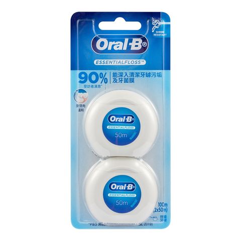 Oral-b Essential Floss Waxed 2 x 50m