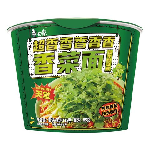 Bai Xiang Coriander Bowl Noodles 115g