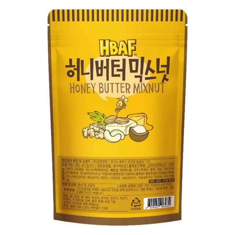 Hbaf Dry Roasted Honey Butter Mixnut 220g