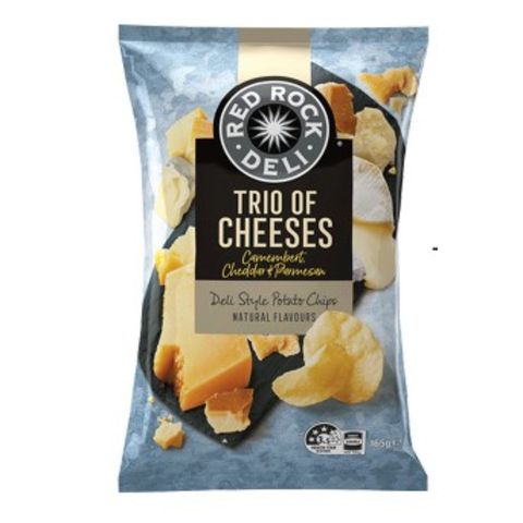 Red Rock Deli Trio of Cheeses Flavoured Potato Chips 165g [Parallel Import]
