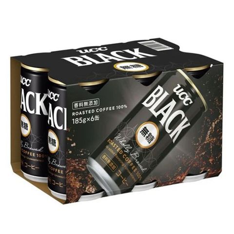Ucc Sugar Free Black Coffee 6 x 185g