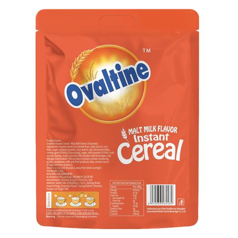 Ovaltine Instant Cereal Malt Milk Flavor (8 Sachets) 240g