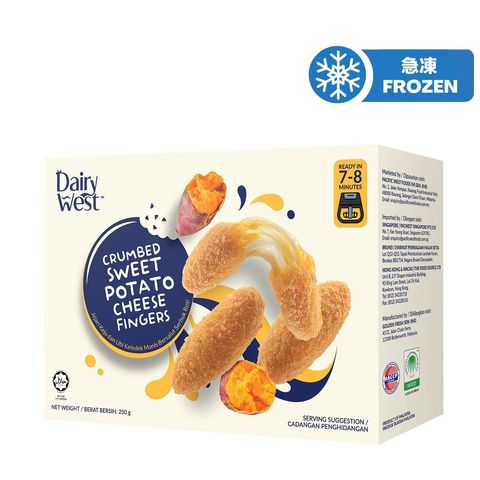 Dairy West Crumbed Sweet Potato Cheese Fingers 250g
