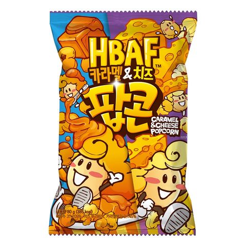 Hbaf Caramel & Cheese Flavor Popcorn 80g