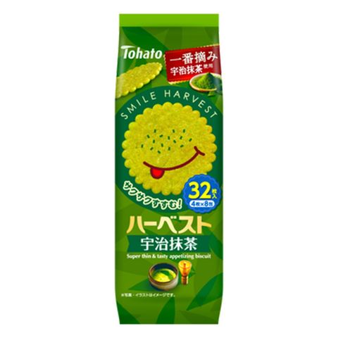 桃哈多 宇治抹茶薄脆餅乾 88克 [平行進口]