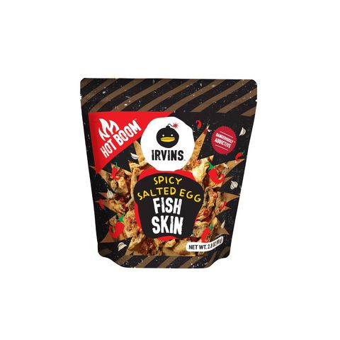 Irvins Hot Boom Salted Egg Fish Skin 80g