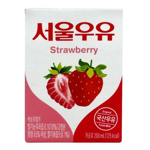 Seoul Milk Seoul Strawberry Milk 200ml