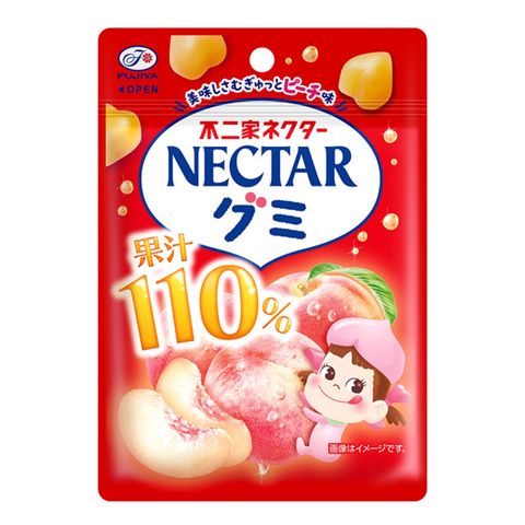 Fujiya Nectar Gummy Peach Flavor 54g [Parallel Import]