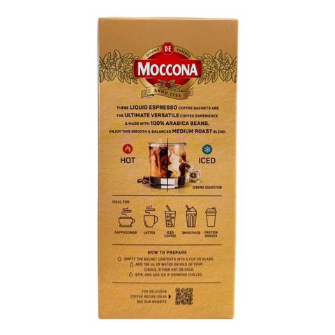 Moccona Liquid Espresso Coffee Medium Roast 8 x 20ml