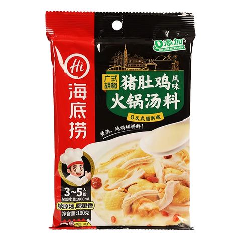 Haidilao Pork Tripe and Chicken Hot Pot Soup 190g