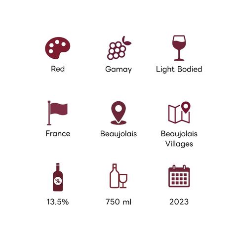 Vignerons De Bel Air Beaujolais Villages 2023 750毫升
