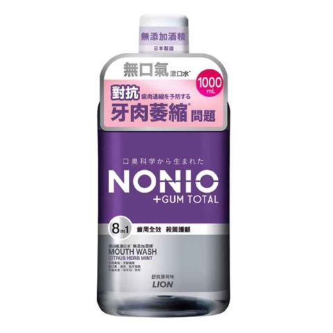 Nonio + Gum Total Mouthwash (No Alcohol Added Citrus Herb Mint) 1000ml