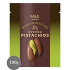 M&S Food Milk Chocolate Covered Pistachios 130g 29397822 [Shelf life: 7 days or below]