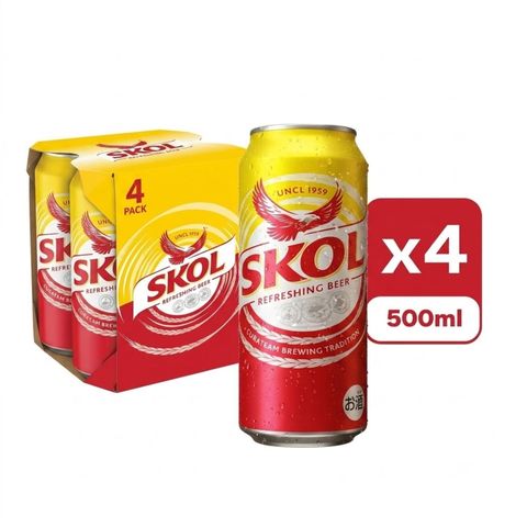 獅威 啤酒 巨罐裝 500ml x4