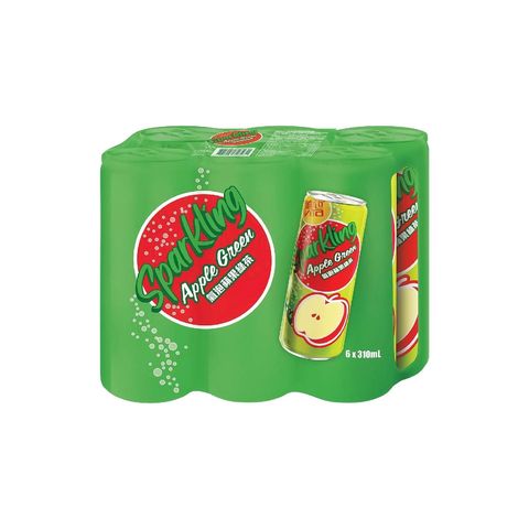 Vita Sparkling Apple Green Tea Drink 310ml x6