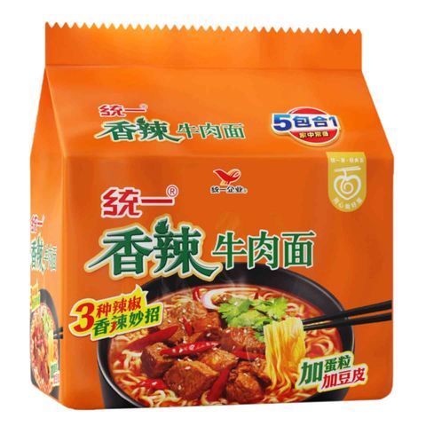 Uni-President Spicy Beef Flavor Noodle 5 x 97g