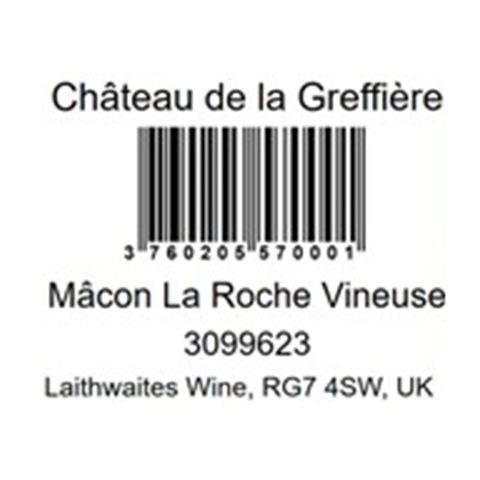 Chateau De La Greffiere Macon La Roche Vineuse 750ml