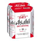 Asahi Dry Crystal King Can Beer 4 x 500ml