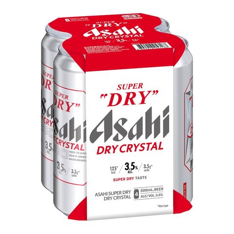 朝日 超爽 3.5% 啤酒巨罐裝 4 x 500毫升 (新舊包裝隨機發貨)