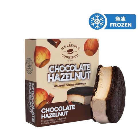 The Ice Cream & Cookie Co Hazelnut Frozen Dessert with Chocolate Fudge Cookies 120ml
