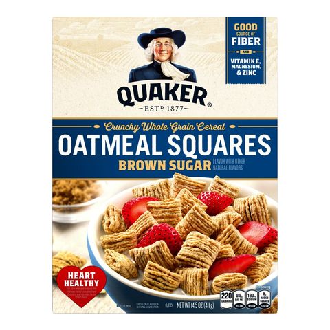 Quaker Oatmeal Squares Brown Sugar Oat Cereal 411g