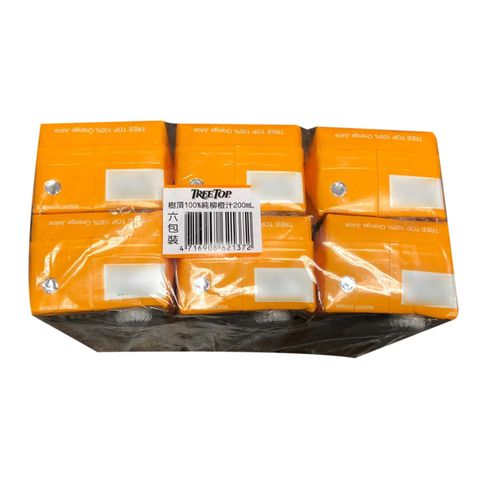 Tree Top 100% Orange Juice 6 x 200ml