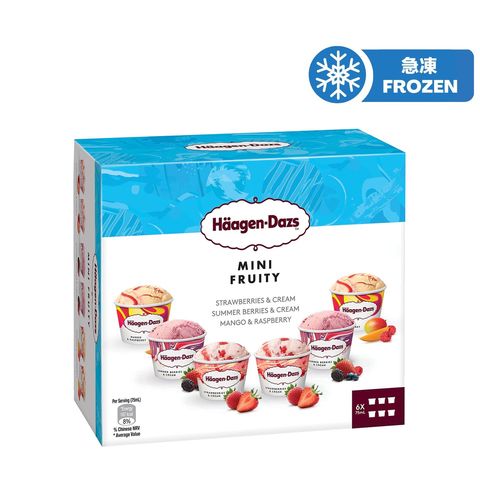 Haagen-dazs Mini Fruity Mini Cup 6 x 75ml