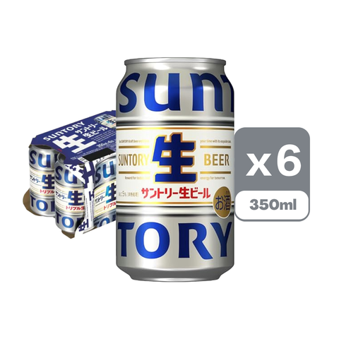 Suntory Draft Canned Beer 350ml x6[Parallel Import]